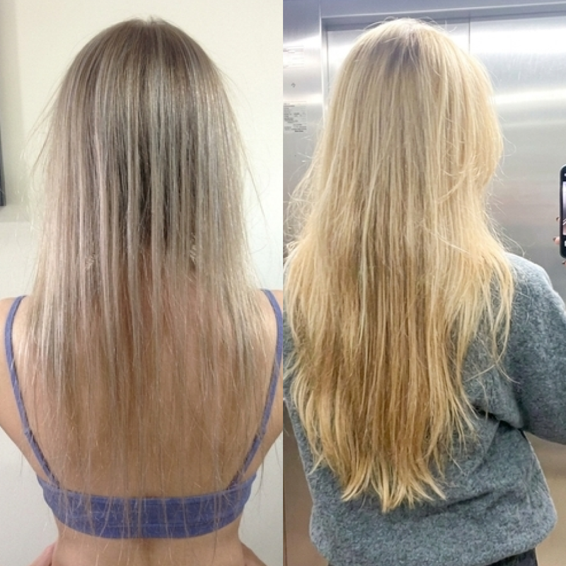 PROVISOIRE A REMPLACER - femme resultat avant apres longueur